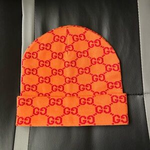 Gucci Guccisama Allover Print Knit Beanie - OS